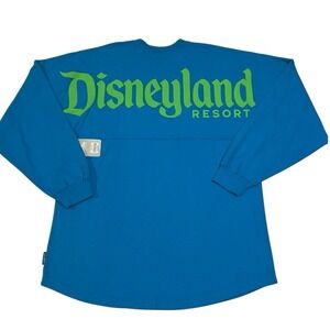 NWT Disneyland Resort Adult Spirit Jersey Neon Blue 1955 Icon Medium‎ M